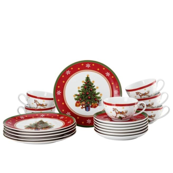 Conjunto de café Hutschenreuther Happy Wintertime 18 peças