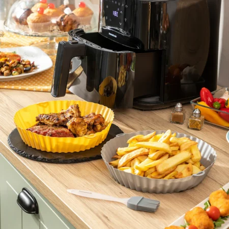 Cestos de Silicone com Escova para Fritadeiras Mollicon Air 2 Unidades
