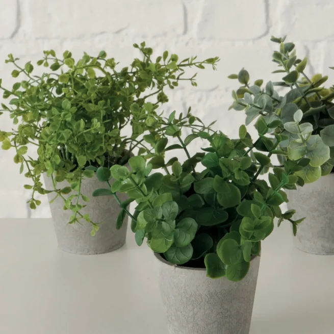 Plantas artificiais em vaso Timothy, 3 uni.