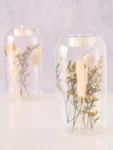 Conjunto de velas com flores secas Eleonora, 2 uni.