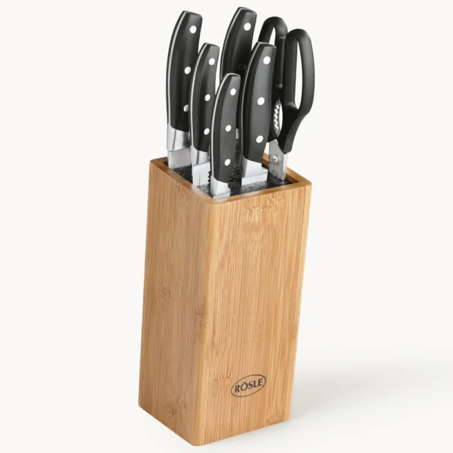 Bloco de facas com 5 facas e 1 tesoura Cuisine