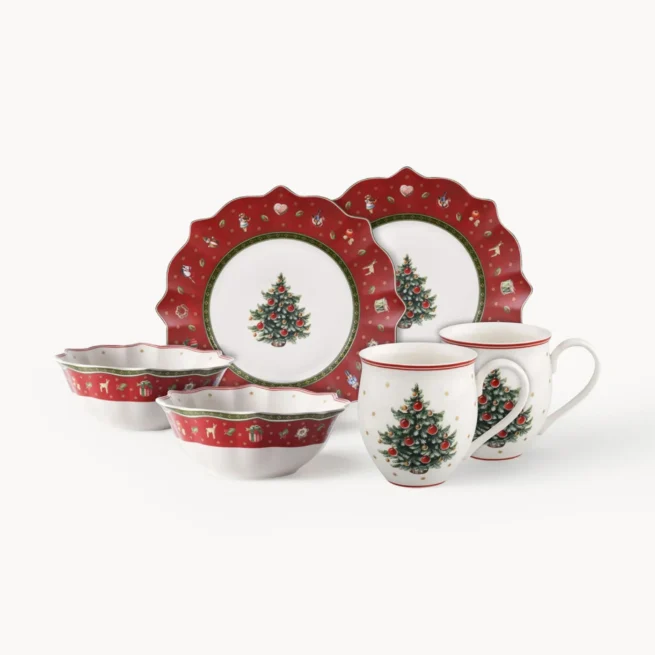 Conjunto de loiça em porcelana Toy's Delight, 2 pessoas (6 uni.)