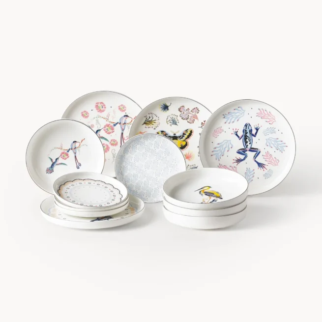 Conjunto de loiça Flamboyant, 4 pessoas (12 uni.)