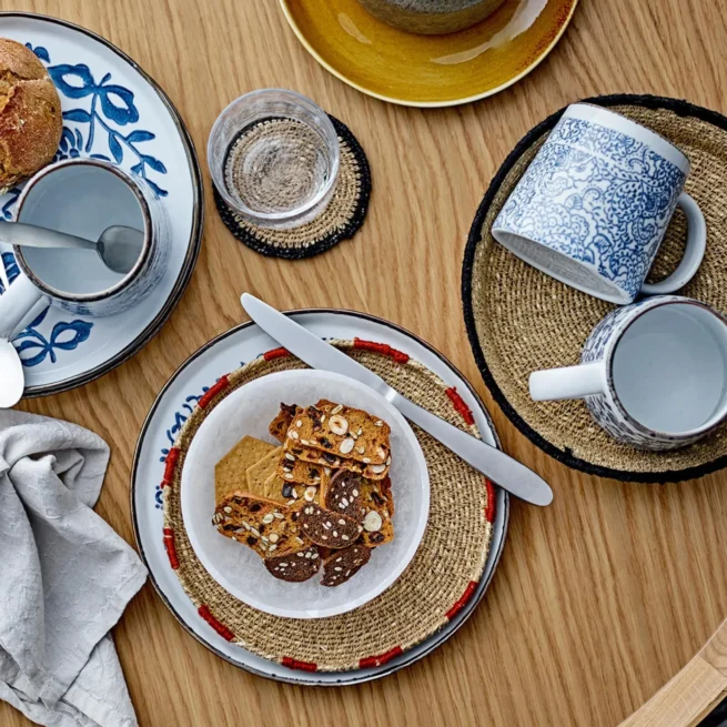 Canecas artesanais com padrão floral Molly, 3 uni.