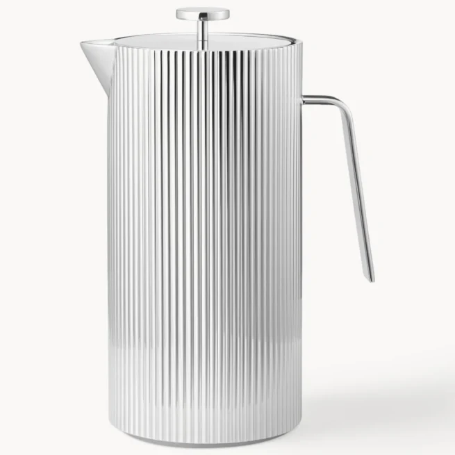 Cafeteira de prensa francesa em aço inoxidável Bernadotte