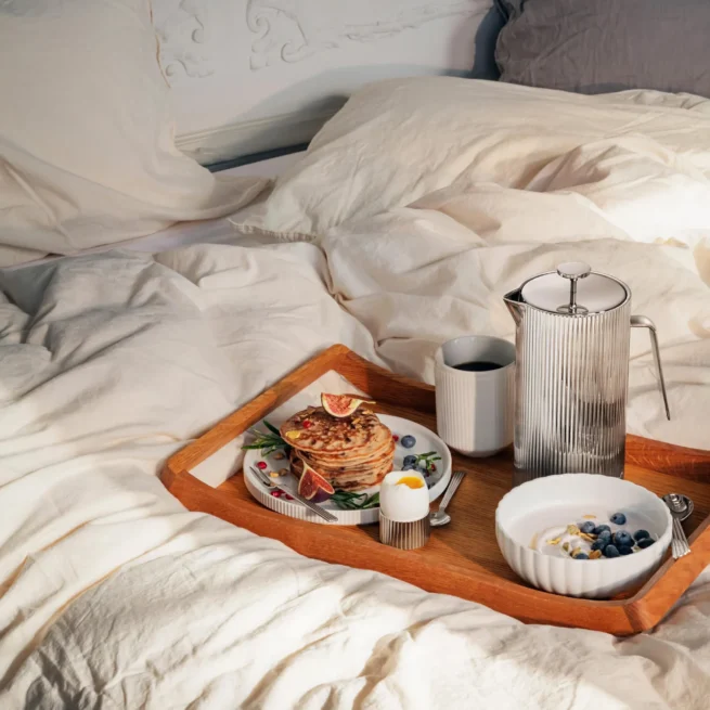 Cafeteira de prensa francesa em aço inoxidável Bernadotte