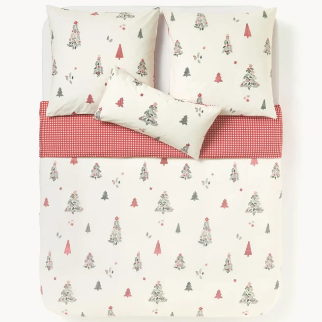 Capa de edredão em percal de algodão Pine