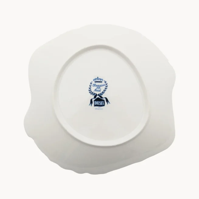 Prato de sopa em porcelana Classic On Acid