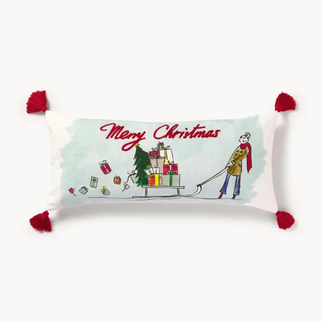 Capa de almofada em algodão de design Sled por Kera Till