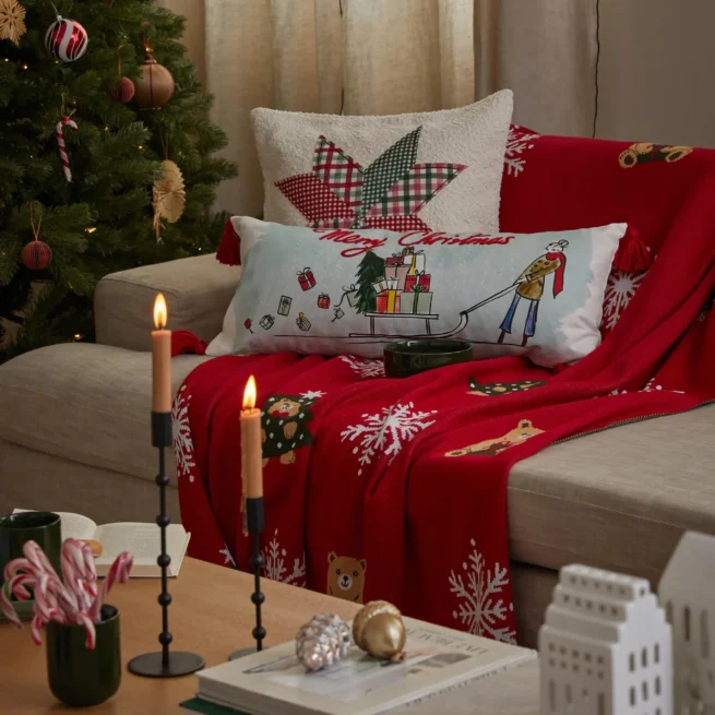 Capa de almofada em algodão de design Sled por Kera Till