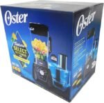 Oster Combo de liquidificador e processador de alimentos com 3 configurações para smoothies, shakes e picar alimentos - 3 velocidades Texture Select Settings Pro Blender com acessório de frasco Tritan