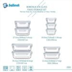 18 recipientes de vidro para armazenamento de alimentos com tampas, recipientes de vidro para preparação de refeições, recipientes de armazenamento de alimentos com tampas, sem BPA e à prova