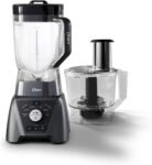 Oster Combo de liquidificador e processador de alimentos com 3 configurações para smoothies, shakes e picar alimentos - 3 velocidades Texture Select Settings Pro Blender com acessório de frasco Tritan