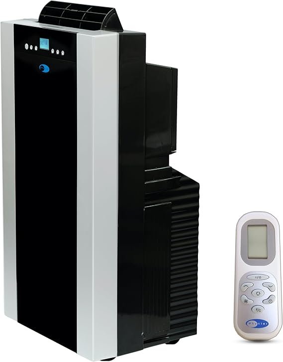 Whynter Ar condicionado portátil de 14.000 BTU com desumidificador de mangueira dupla e ventilador de resfriamento para salas de 500 metros quadrados, inclui kit de janela de unidade AC, ARC-14S