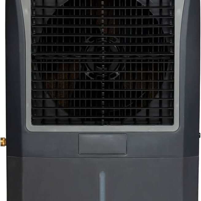 Hessaire MC37M Refrigerador de ar oscilante evaporativo portátil para ambientes internos ou externos para 950 metros quadrados de espaço com reservatório de água