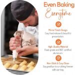 Tiger Chef Forma de alumínio tamanho completo 45,72 x 66,04 cm para pastelaria comercial para bolo, calibre 19, pacote com 12