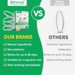 Colar anti-pulgas e carraças para gatos-4 peças colar antiparasitário proteção para 24 meses, tamanho único, ajustável e impermeável - colar anti-pulgas gatos