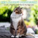 Colar anti-pulgas e carraças para gatos-4 peças colar antiparasitário proteção para 24 meses, tamanho único, ajustável e impermeável - colar anti-pulgas gatos