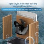 Refrigerador de ar evaporativo, condicionadores de ar portáteis 3 em 1 com 3531 CFM, refrigerador de pântano com tanque de água de 11,9 galões, controle remoto e de toque, oscilação de 90° + 120°