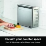 Ninja Torradeira flip forno e fritadeira a ar, funcionalidade 8 em 1, capacidade de abrir e afastar para espaço de armazenamento, grande capacidade, cesta de fritura a ar, panela, rack de arame