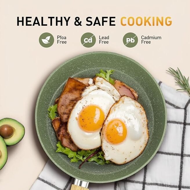 Conjunto de 17 panelas e frigideiras antiaderentes, conjunto de panelas de cozinha de granito de indução antiaderente, frigideiras de indução, conjunto de cozinha de granito antiaderente