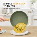 Conjunto de 17 panelas e frigideiras antiaderentes, conjunto de panelas de cozinha de granito de indução antiaderente, frigideiras de indução, conjunto de cozinha de granito antiaderente