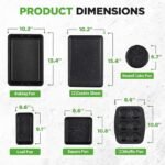 NutriChef Conjunto de assadeiras empilháveis de 8 peças | Conjunto de assadeiras antiaderentes de aço carbono | Inclui assadeira, muffin, redondo, pão, bolo quadrado e formas profundas | Sem PFOA