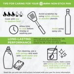 Ecolution Conjunto de panelas antiaderentes de cerâmica fácil de limpar, conjunto de panelas e frigideiras para lava-louças, alça de aderência confortável, aquecimento uniforme, liberação definitiva