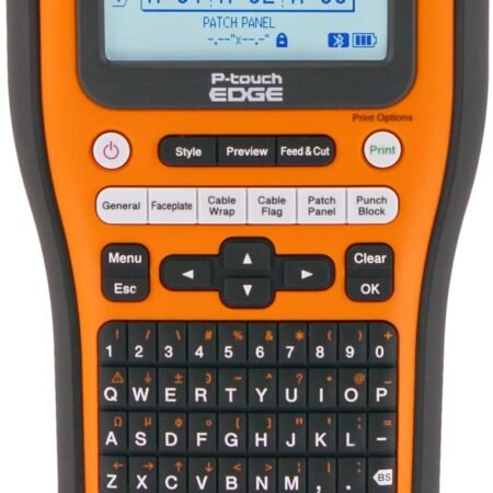 Impressora portátil de etiquetas industriais Brother PT-E560BTVP P-Touch Edge com Bluetooth e cortador automático duplo (até etiquetas de 24 mm)