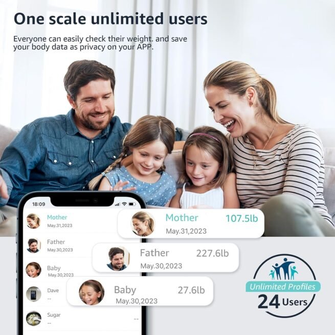 Posture Balança para peso corporal, tela LCD inteligente de banheiro digital, analisador de composição corporal, sincronização de 13 aplicativos, monitor de saúde BMl 181 kg - preto