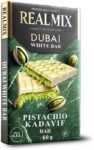 REALMIX Dubai Chocolate Directly from Dubai UAE | Authentic Dubai Milk Chocolate with Pistachios and Kunafa Filling | Made in Dubai U.A.E. | (Mini, White Chocolate)
