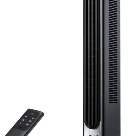 Dreo Ventilador de torre para quarto, ventilador oscilante de 90°, 7,6 m/s, 28dB silencioso para dormir, 6 velocidades, 4 modos, temporizador de 12H, 106 cm, sem lâmina, remoto, para casa, escritório