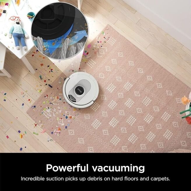 Shark Robô aspirador de pó AI Ultra Voice Control com Matrix Clean, mapeamento doméstico, capacidade para 60 dias, base autovazia GG para casas com animais de estimação, carpete e pisos rígidos