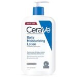 CeraVe Loção hidratante diária para pele seca, loção corporal e hidratante facial com ácido hialurônico e ceramidas, hidratante diário, sem fragrância, sem óleo, 540 ml