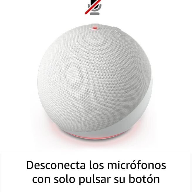 Echo Dot (Última generación) | Altavoz inteligente wifi y Bluetooth con Alexa, con sonido más potente y de mayor amplitud | Blanco