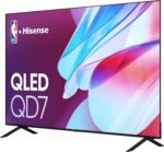 Hisense 85 polegadas Classe QD7 Series QLED 4K UHD Google Smart TV (85QD7N, modelo 2024) - QLED, nativo 144Hz, taxa de movimento 240, matriz completa direta, modo de jogo Pro, compatibilidade Alexa