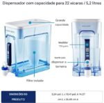 ZeroWater Dispensador de jarro de filtro de água de 5 estágios pronto para leitura de 22 xícaras com filtro de água zero TDS de 5 estágios 0 – Certificado IAPMO para reduzir metais, cloro, chumbo