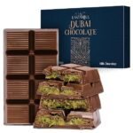Eastanbul Dubai Chocolate Bar Pistachio, 7oz, Premium Pistachio Dubai Chocolate Bar, Viral Candy with Shredded Phyllo Dough, Knafeh, Gift Box.