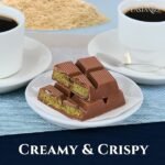 Eastanbul Dubai Chocolate Bar Pistachio, 7oz, Premium Pistachio Dubai Chocolate Bar, Viral Candy with Shredded Phyllo Dough, Knafeh, Gift Box.