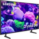SAMSUNG Smart TV HDR de cristal de classe UHD 4K DU7200 de 65 polegadas com som de rastreamento de objetos Lite, PurColor, Motion Xcelerator, Mega Contrast, Q-Symphony (UN65DU7200, modelo 2024)