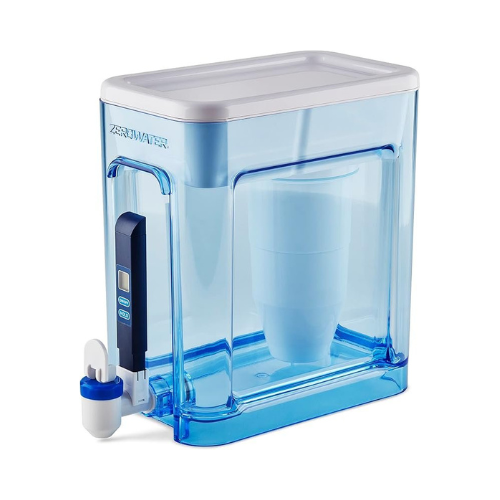 ZeroWater Dispensador de jarro de filtro de água de 5 estágios pronto para leitura de 22 xícaras com filtro de água zero TDS de 5 estágios 0 – Certificado IAPMO para reduzir metais, cloro, chumbo