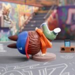 LABUBU Hip-hop Figura Menina